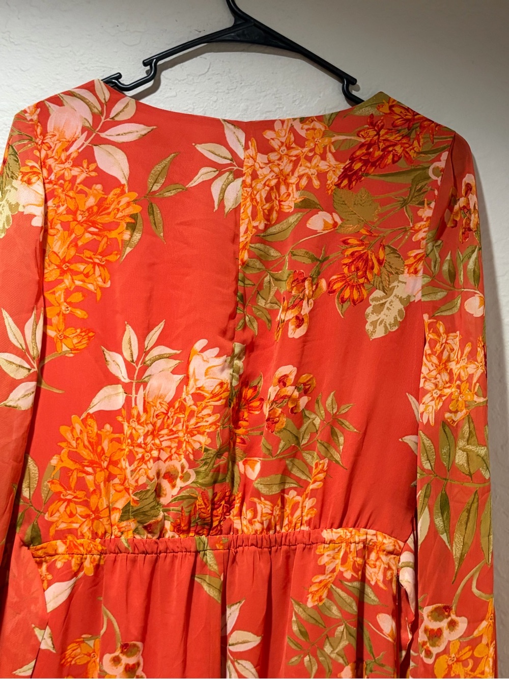 INC International Concepts Coral Floral Long-Sleeve Maxi Dress - Picture 5 of 9